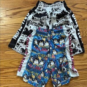Colorful Graphic Shorts Set